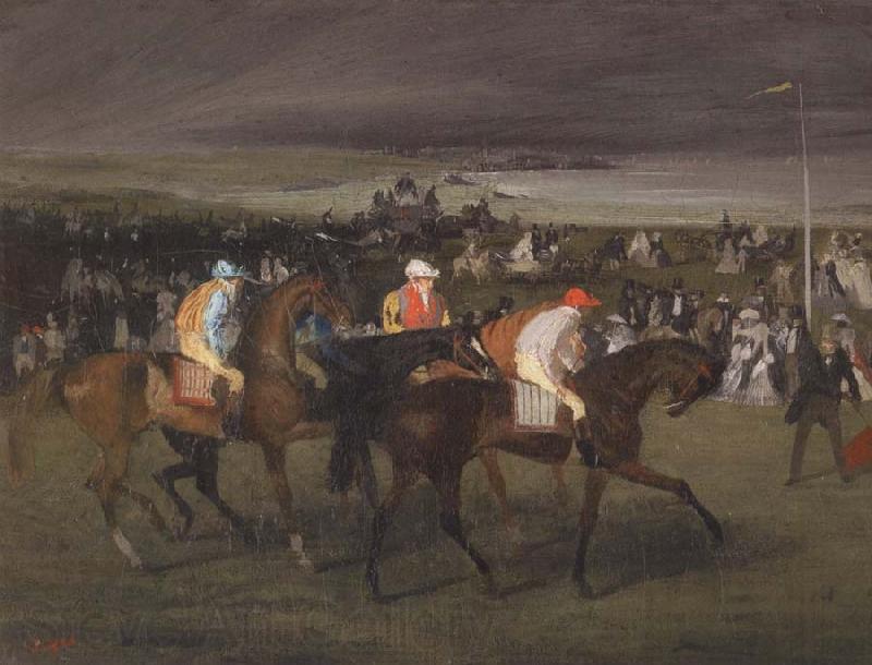 Edgar Degas At the races The Start